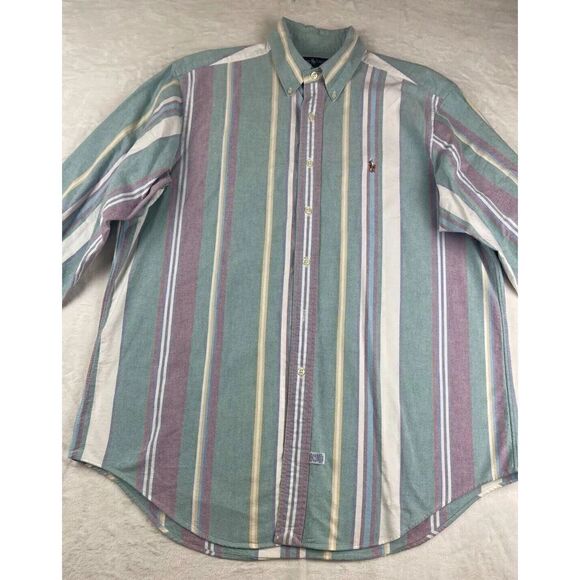Ralph Lauren Multicolor Striped Casual Button Down Shirt - Picture 3 of 9